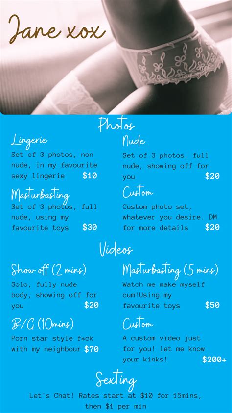 only fans menu ideas|OnlyFans Menu Ideas, Tips & Examples (3 Free Templates)